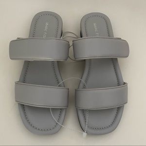 Marc Fisher Gray Sandal Sz 8